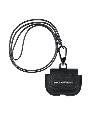 EMPORIO ARMANI Tech gadget  Black 53% Polyamide, 47% Polyester, Polyurethane coated