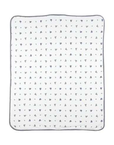 POLO RALPH LAUREN KIDS’ ROOM Polo Bear Cotton Blanket
 White 100% Cotton