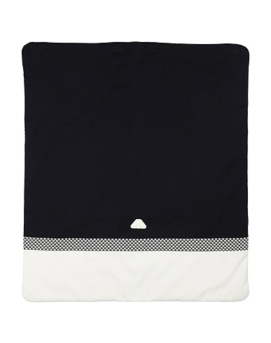 EMPORIO ARMANI Baby blanket Midnight blue 100% Cotton, Polyester
