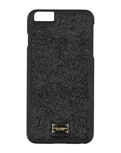 DOLCE&GABBANA Tech gadget  Black Leather, Plastic