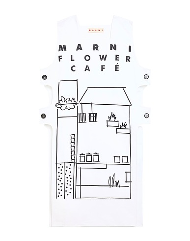 MARNI Accessori da cucina Bianco 100% Cotone