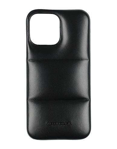 MONCLER Hightech Schwarz Kalbsleder