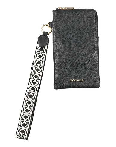COCCINELLE Phone covers e sleeves Nero Pelle
