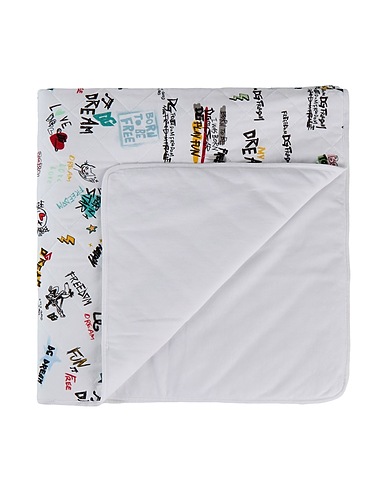 DOLCE&GABBANA Baby blanket White 100% Cotton, Polyester