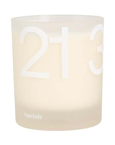 HAECKELS Candles PEGWELL CANDLE White Natural Wax, Glass