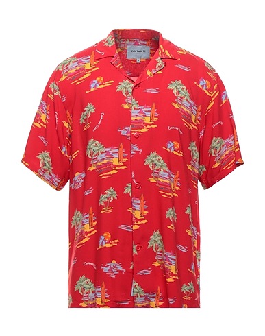 CARHARTT Patterned shirt Red 100% Viscose