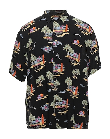 CARHARTT Camicia fantasia Nero 100% Viscosa
