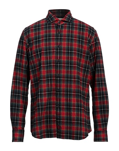 XACUS Checked shirt Red 100% Cotton
