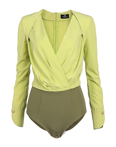 ELISABETTA FRANCHI TOPWEAR Lime green 88% Polyester, 12% Elastane