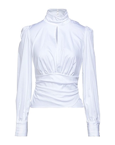 ELISABETTA FRANCHI Top Blanc 98% Polyester, 2% Élasthanne