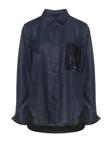 JACOB COHЁN Solid colour shirts & blouses Midnight blue 100% Lyocell
