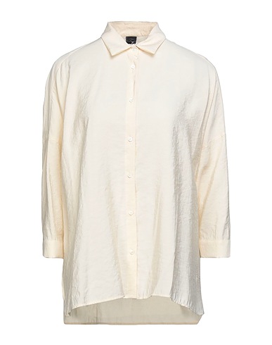 FAY Solid colour shirts & blouses Ivory 85% Modal, 15% Polyester