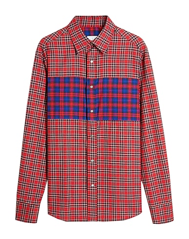 DUNHILL Checked shirt Red 100% Cotton