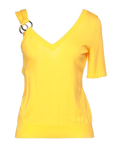 BOUTIQUE MOSCHINO Top Giallo 100% Cotone, Poliammide, Elastan