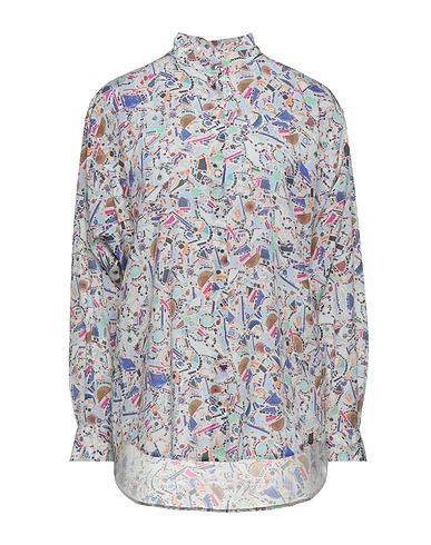 ISABEL MARANT Patterned shirts & blouses Ivory 91% Silk, 9% Elastane