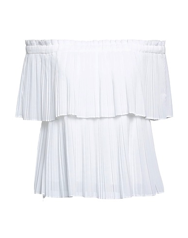 GUESS Top Bianco 100% Poliestere