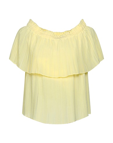 GUESS Top Jaune pastel 100% Polyester