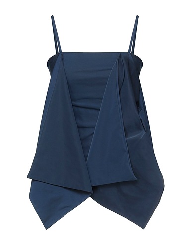 WEILI ZHENG Top Blu notte 100% Poliestere