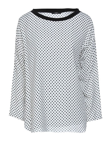 CARLA G. Top White 100% Viscose, Elastane